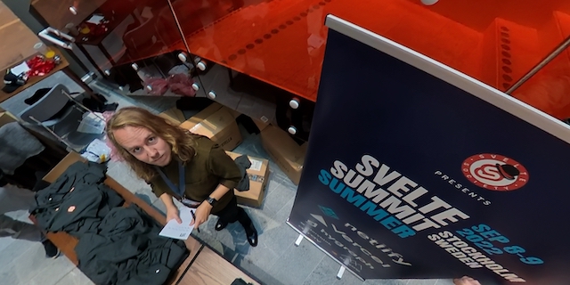 Participants at the Svelte Summit in Stockholm, September 8-9, 2022